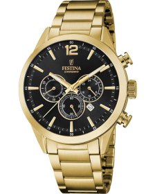 Festina Chronograph Gold Stainless Steel Bracelet F20633/3