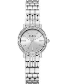 Guess Hayley Crystals Silver Stainless Steel Bracelet GW0612L1