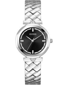 Guess Rumour Crystals Silver Stainless Steel Bracelet GW0613L1