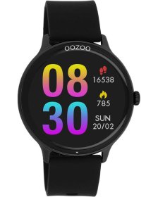 Oozoo Smartwatch Black Silicon Strap Q00134