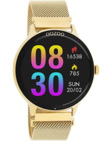 Oozoo Smartwatch Gold Stainless Steel Bracelet Q00136