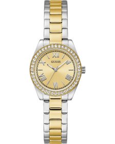 Guess Mini Luna Crystals Two Tone Stainless Steel Bracelet GW0841L2