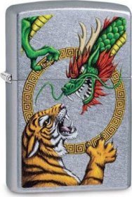 Zippo 29837 Chinese Dragon Street Chrome