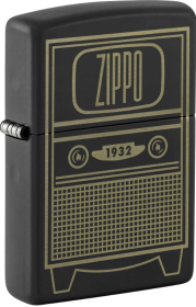 Zippo Black Matte Laser Engrave 48619