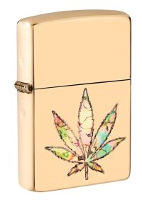Zippo 49240 Pot Leaf Fusion Design