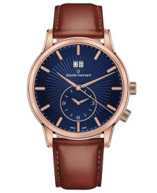 Claude Bernard Classic 2nd Time Zone 62007-37R-BUIR