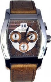 Saint Honore Brown Leather Strap Μοdele Depose 8980521MRAR