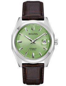 Bulova Surveyor Automatic Brown Leather Strap 96B427