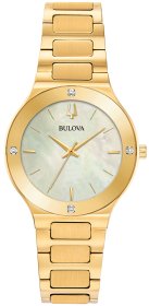 BULOVA Diamond Gold Stainless Steel Bracelet 97R102