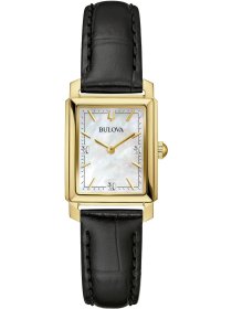 Bulova Sutton Black Leather Strap 97P166