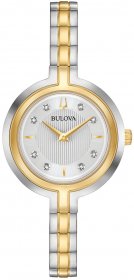 BULOVA Diamonds Rhapsody Two Tone Stainless Steel Bracelet 98P193
