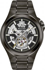 BULOVA Mechanic Automatic Black Stainless Steel Bracelet 98A179