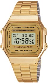 CASIO Collection Gold Stainless Steel A-168WG-9EF