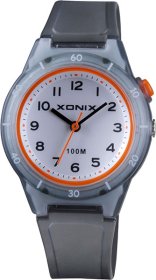 XONIX ABU-007 Grey Rubber Strap
