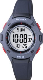 XONIX BBN-007 Black Rubber Strap