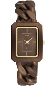 OOZOO Timepieces Brown Plastic Bracelet C11276
