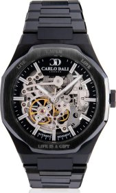 CARLO DALI "Octagon" Live Laugh Love Total Black Limited Watch CD.WA.0065.0170.03