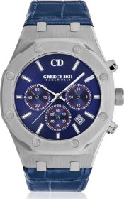 CARLO DALI Greece 2021 Chronograph Leather Blue Limited CD.WA.0173.0283.CH.02