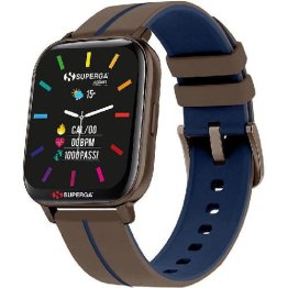 Superga Smartwatch SW-STC020 Brown/Blue Rubber Strap