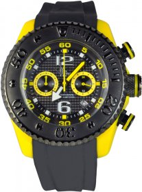 Vip Time Black Rubber Strap VP5051YW