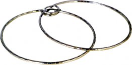 Ασημένια σκουλαρίκια κρίκοι code GK0415