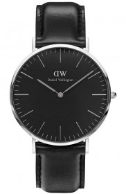 Daniel Wellington Classic Black Sheffield Black Leather Strap DW00100133
