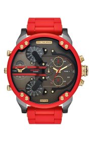 Diesel Mr. Daddy 2.0 Red Stainless Steel Chronograph DZ7430