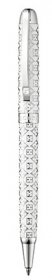 Escada Rhodium Plated White Lacquered Insignia Ballpoint Pen E90018