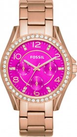 Fossil Riley Multi-Function Rose Gold-tone Ladies Watch ES3531