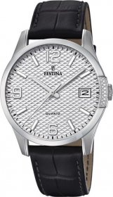 FESTINA Black Leather Strap F16982/1