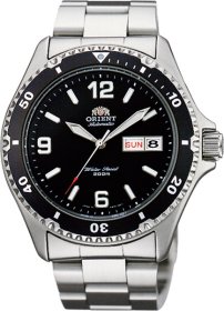 Orient Men's Mako II Analog Automatic Hand-Winding Silver Watch FAA02001B9