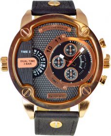 Ferrucci Black Leather Strap FC1303.08