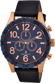 Ferrucci Leather Band Watch With Date FC6267K.03