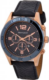 Ferrucci Leather Band Watch With Date FC7064K.02
