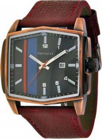 Ferrucci Dark Red Leather Strap FC7744.09
