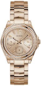 Guess Ritzy Crystals Multifunction Gold Stainless Steel Bracelet GW0685L3