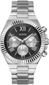 Guess Equity Mens Watch Silver Stainless Steel Bracelet GW0703G1