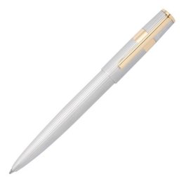 Hugo Boss Ballpoint pen Gear Pinstripe Silver / Gold HSV2854B