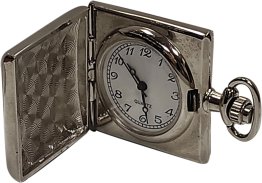 Quartz Silver Plated pocket watch RA20