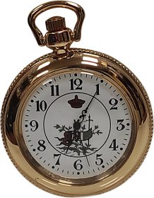 Quartz Silver Plated pocket watch Q61482