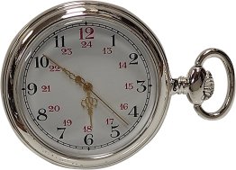 Quartz Silver Plated pocket watch Q61485