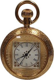 Quartz Gold Plated pocket watch Q61510