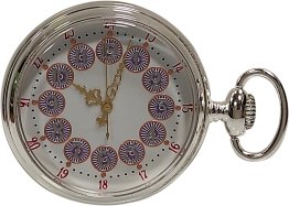 Quartz Silver Plated pocket watch Q61512