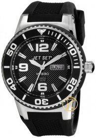 JET SET WB30 Black Rubber Strap J55454-267