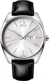 Calvin KLEIN Exchange Black Leather Strap K2F21120