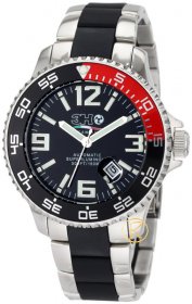 3H ITALIA Men's Oceandiver Stainless Steel Automatic Jumbo Dial Interchangeable Band Watch ODS1RN