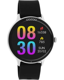 Oozoo Smartwatch Black Silicon Strap Q00130