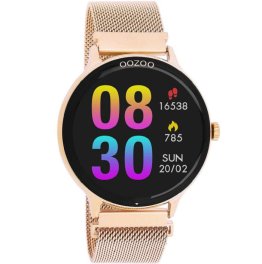 Oozoo Smartwatch Rose Gold Stainless Steel Bracelet Q00138