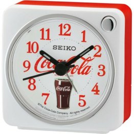 Seiko Coca-Cola Alarm Clock-Black QHE905W