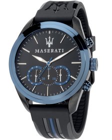 Maserati Traguardo Chrono Black Rubber Strap R8871612006
